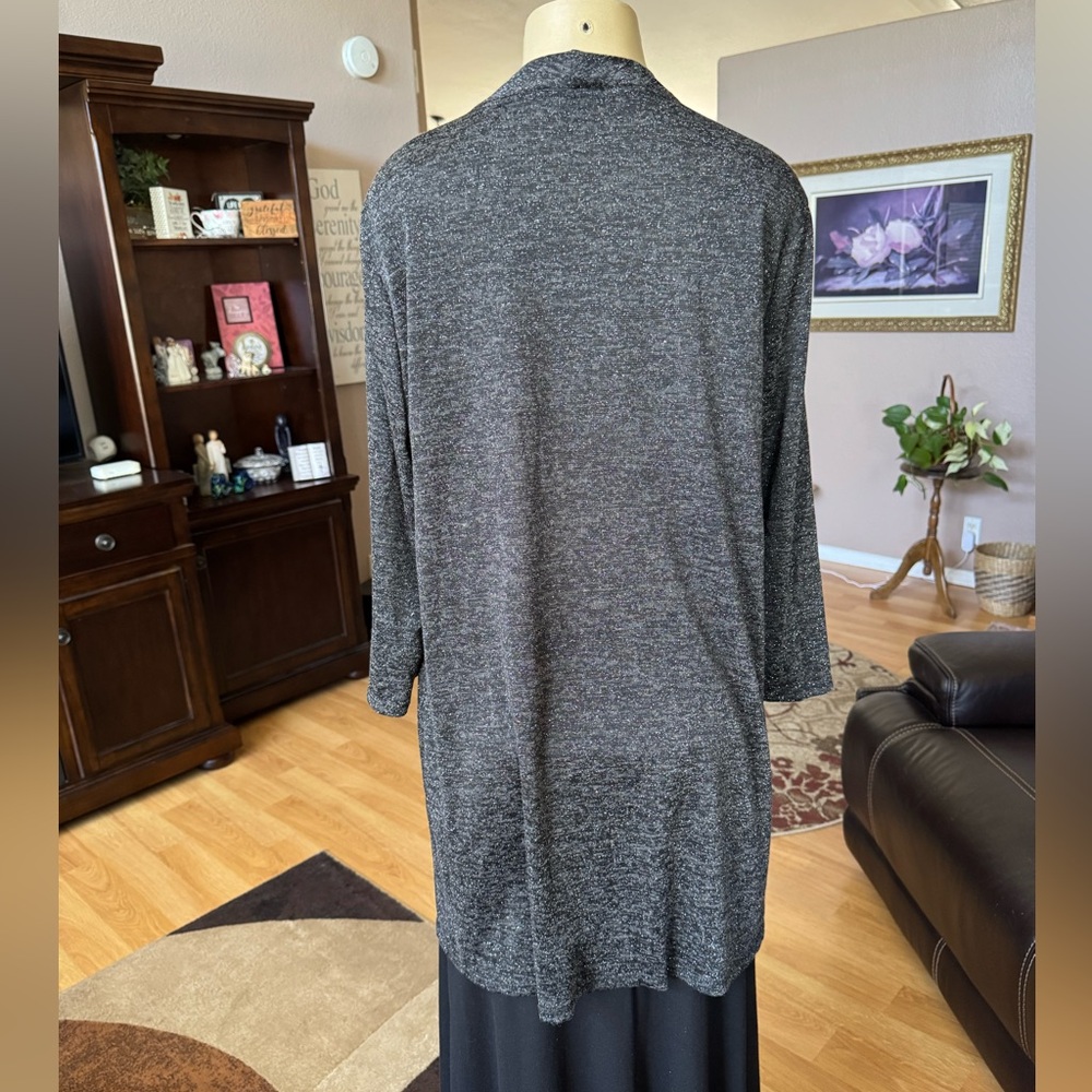 Slinky Brand Gray Women's Cardigan - Picture 2 of 9